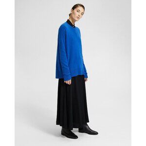 THEORY Karenia L Royal Blue 100% Cashmere Knit Oversized Sweater, Size P/S